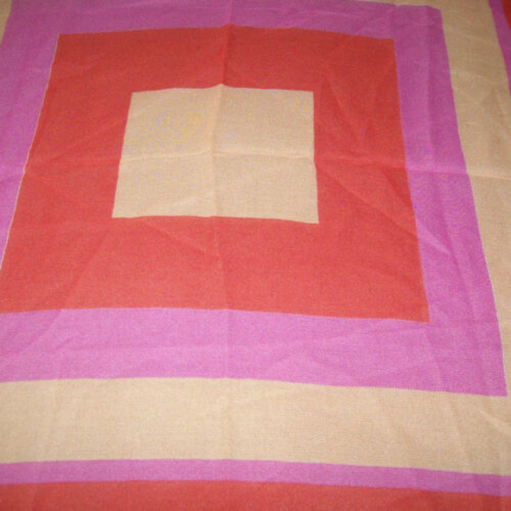100% Pure Silk Neckerchief Or Head Wrap #111